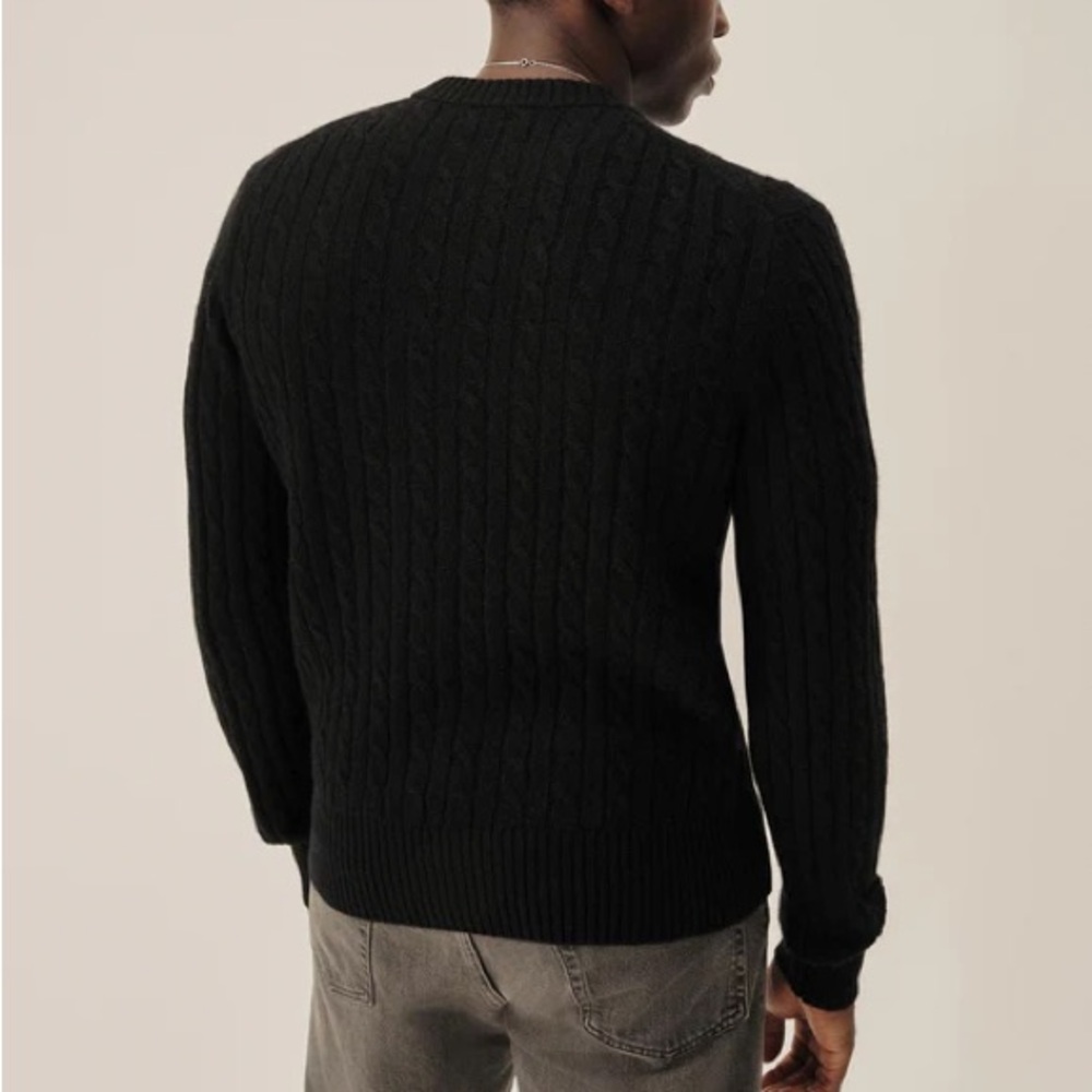 Buck Mason California 100% Cashmere Cable knit sweater. - Picture 3 of 9